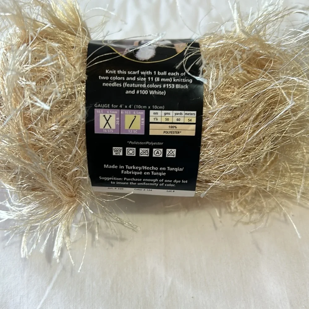 New Lion Brand Fun Fur Eyelash Yarn 2 Skeins